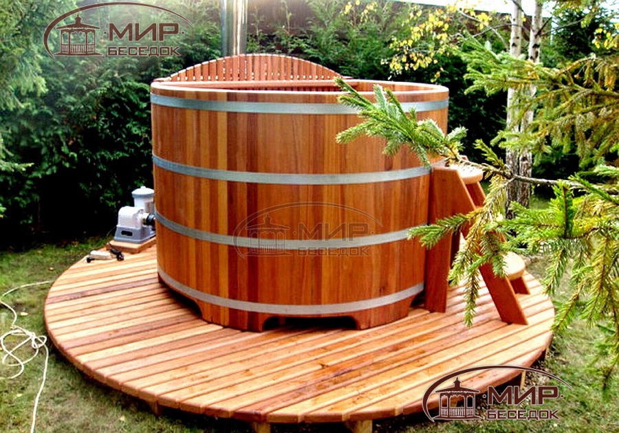 Прелести деревянных купелей для бани, особенности, характеристики и как ухаживать