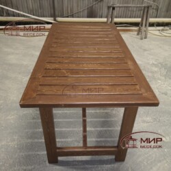 деревянный стол для дачи
